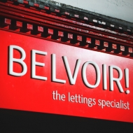 Belvoir shallow built up lettering