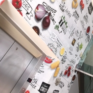 kfc internal wall graphics