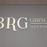 BRG raised lettering