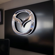 internal back-lit 3D signage