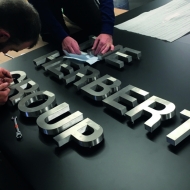 stainless steel 3D letters