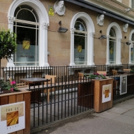 ten square hotel window graphics
