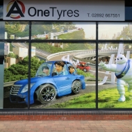a one tyres window graphics