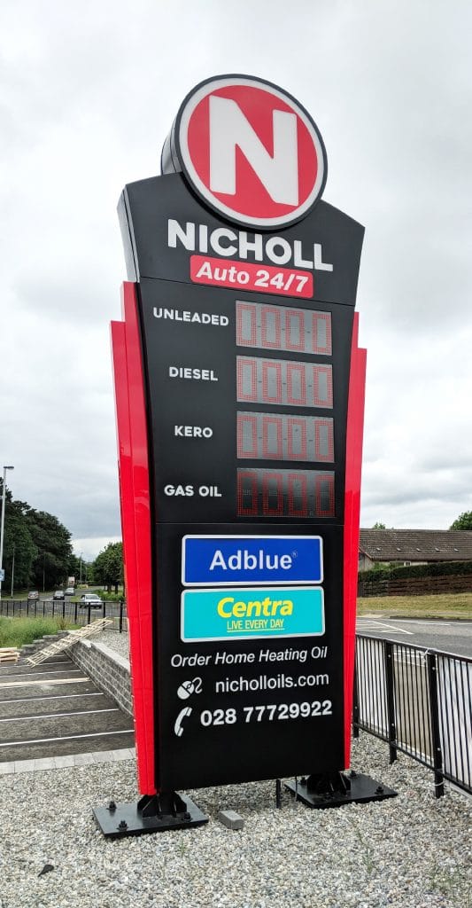 Nicholl Oils Re-Brand - Rainbow Signs